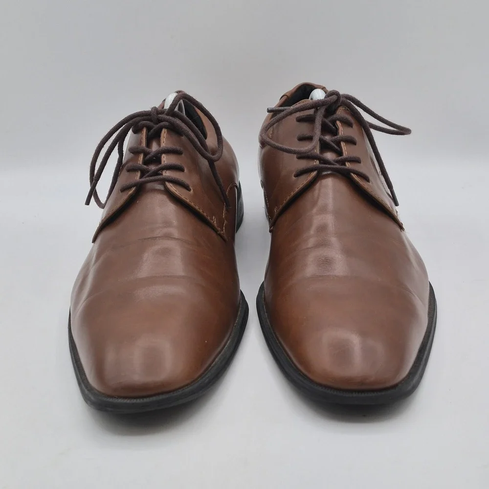 Alfani Andrew Shoes Mens‎ Size 11 Brown Synthetic Oxford Dress Lace Up Plain Toe